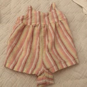 Old Navy Striped Romper w/Bow detail on back